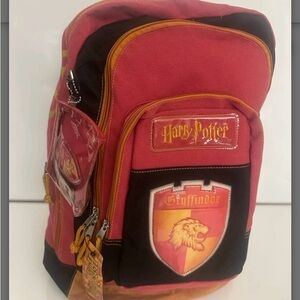 Vintage 2001 Harry Potter Hogwarts Large Backpack Pockets Gryffindor